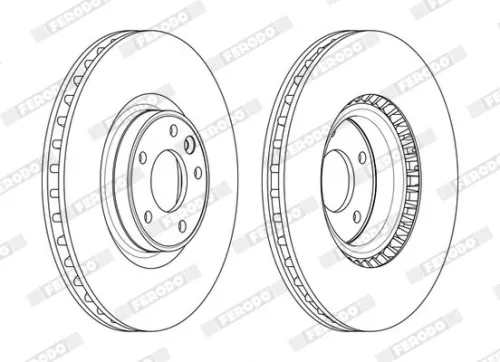 FERODO Brake Disc (DDF2601C-1)
