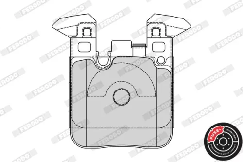 FERODO Brake Pad Set, disc brake (FDB4663)