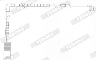 FERODO Warning Contact, brake pad wear (FWI349)