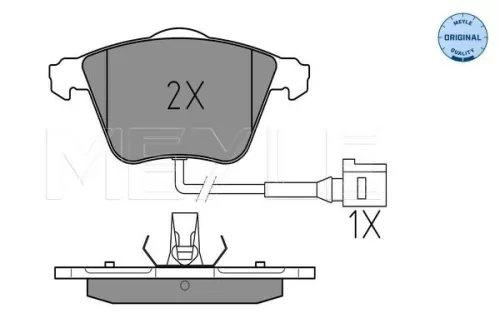 MEYLE Brake Pad Set, disc brake (0252380120/W)