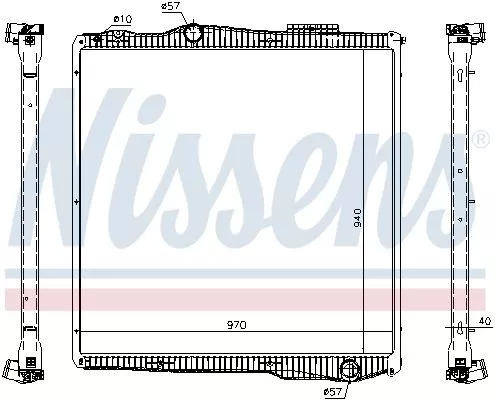 NISSENS Radiator, engine cooling (67291)