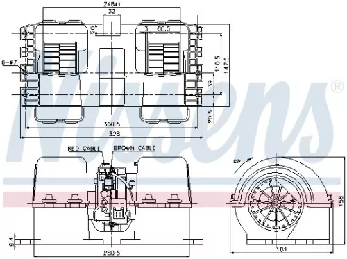 NISSENS Interior Blower (87133)