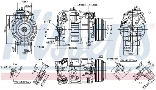 NISSENS Compressor, air conditioning (890218)