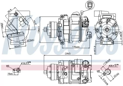 NISSENS Compressor, air conditioning (89418)