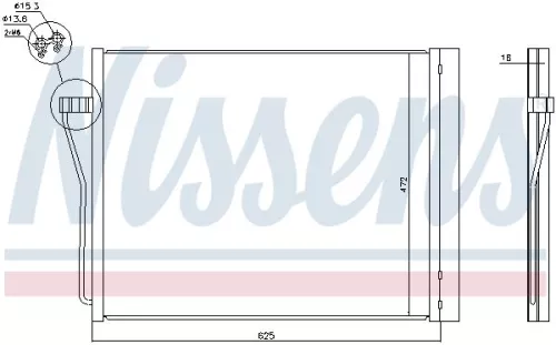 NISSENS Condenser, air conditioning (940308)