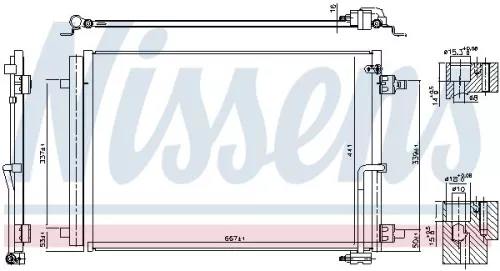 NISSENS Condenser, air conditioning (941050)
