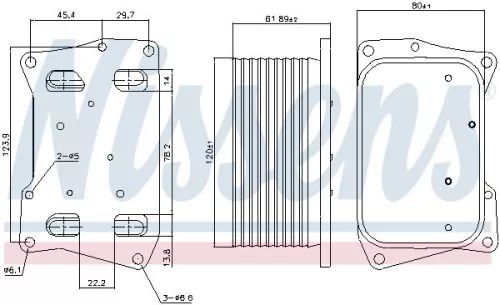 NISSENS Oil Cooler, engine oil (91274)