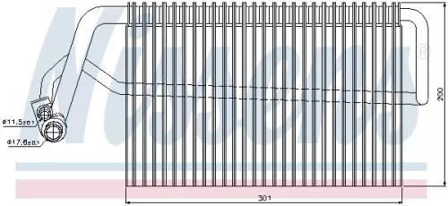 NISSENS Evaporator, air conditioning (92221)