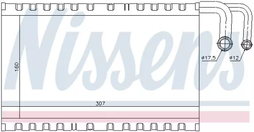 NISSENS Evaporator, air conditioning (92235)