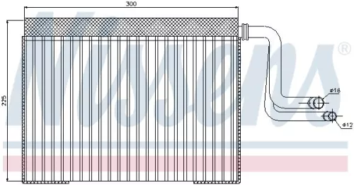 NISSENS Evaporator, air conditioning (92268)