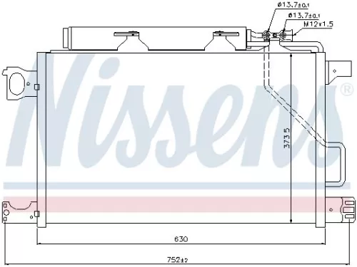 NISSENS Condenser, air conditioning (94794)