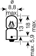 OSRAM Bulb, interior light (3797)