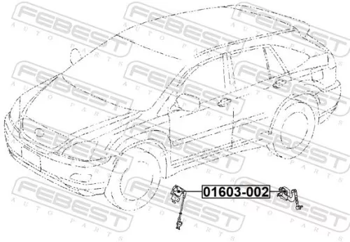 FEBEST Sensor, headlight levelling (01603-002)