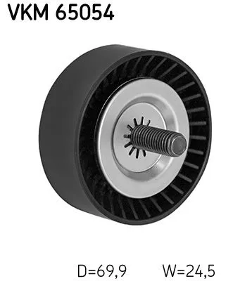 Deflection/Guide Pulley, V-ribbed belt