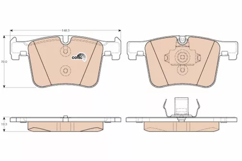 TRW Brake Pad Set, disc brake (GDB1942)