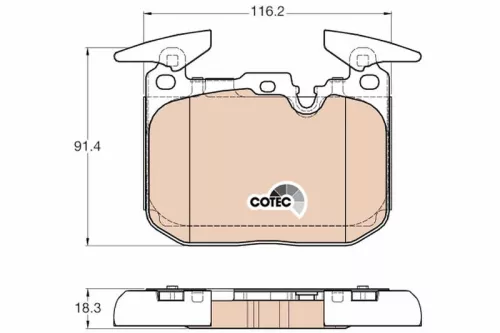 TRW Brake Pad Set, disc brake (GDB1943)