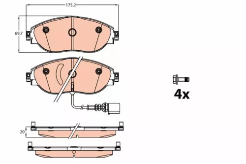 Brake Pad Set, disc brake