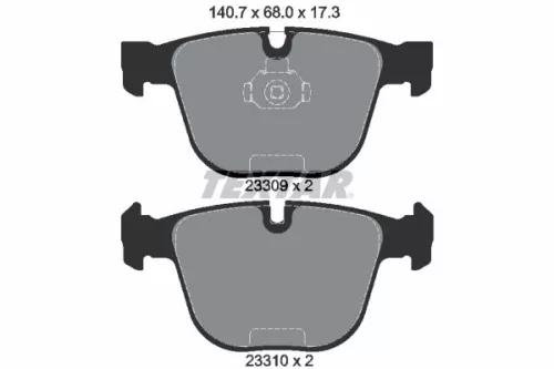 TEXTAR Brake Pad Set, disc brake (2330902)