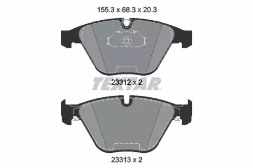 TEXTAR Brake Pad Set, disc brake (2331211)