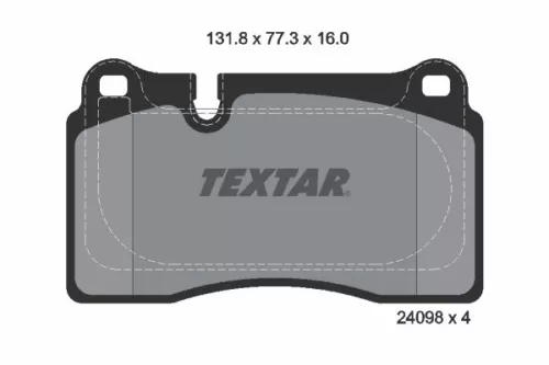 TEXTAR Brake Pad Set, disc brake (2409803)