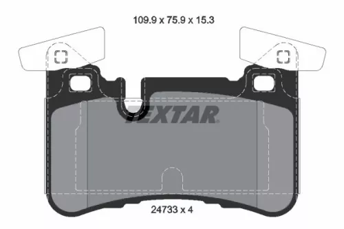 TEXTAR Brake Pad Set, disc brake (2473301)