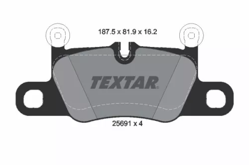 TEXTAR Brake Pad Set, disc brake (2569101)