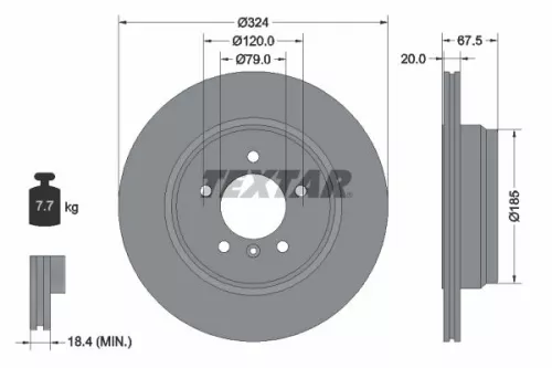 TEXTAR Brake Disc (92123103)