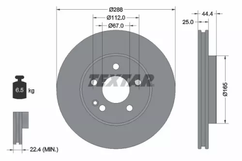 TEXTAR Brake Disc (92132005)