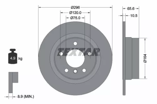 TEXTAR Brake Disc (92133103)