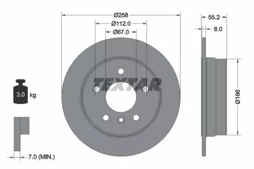 TEXTAR Brake Disc (92099703)