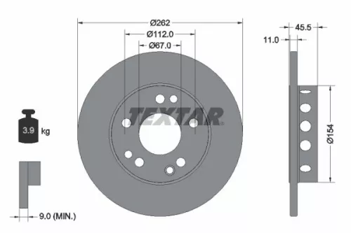 TEXTAR Brake Disc (92027403)