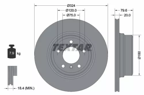 TEXTAR Brake Disc (92146303)