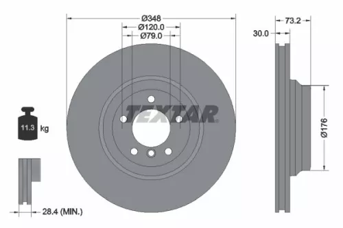 TEXTAR Brake Disc (92155305)