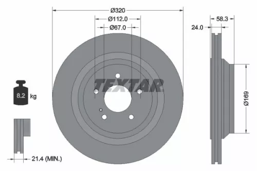 TEXTAR Brake Disc (92160705)