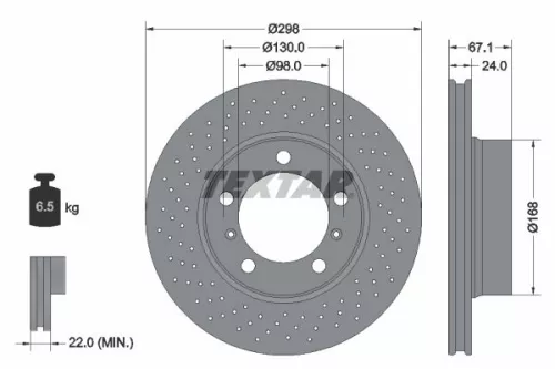 TEXTAR Brake Disc (92165105)