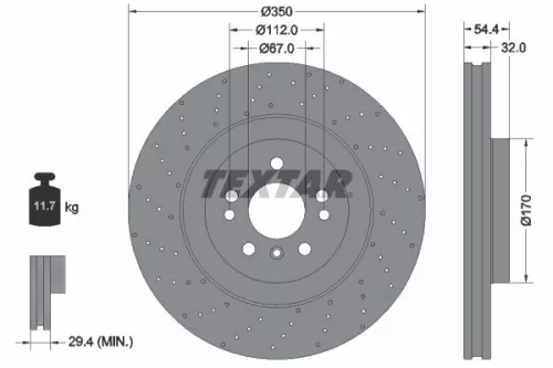 TEXTAR Brake Disc (92254405)