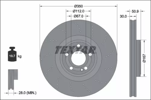 TEXTAR Brake Disc (92324405)