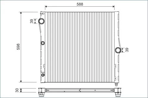Radiator, engine cooling