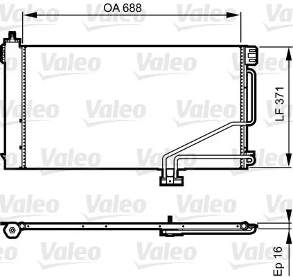 VALEO Condenser, air conditioning (814186)