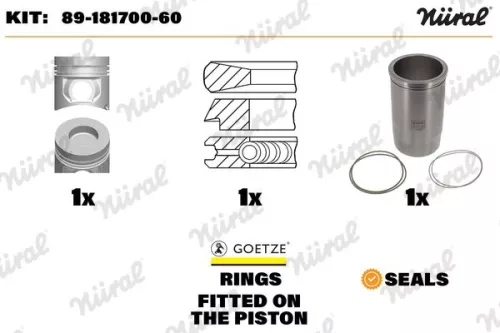 NÜRAL Repair Kit, piston/cylinder liner (89-181700-60)