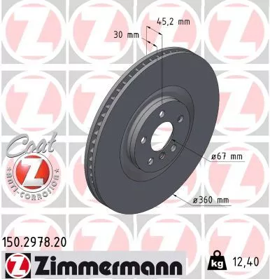 ZIMMERMANN Brake Disc (150.2978.20)