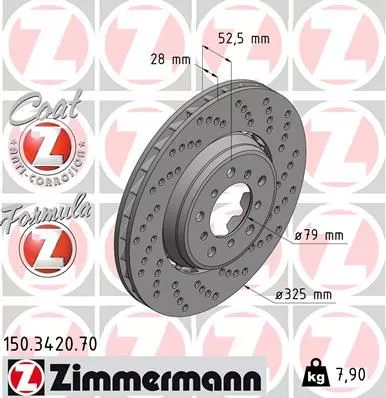 ZIMMERMANN Brake Disc (150.3420.70)