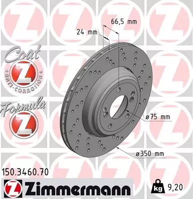 ZIMMERMANN Brake Disc (150.3460.70)