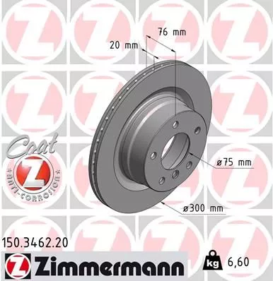 ZIMMERMANN Brake Disc (150.3462.20)