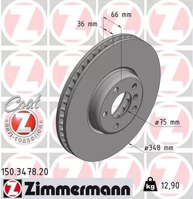 ZIMMERMANN Brake Disc (150.3478.20)