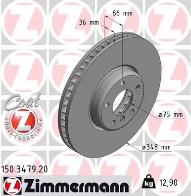 ZIMMERMANN Brake Disc (150.3479.20)