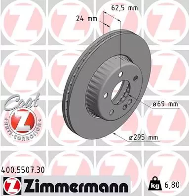 ZIMMERMANN Brake Disc (400.5507.30)