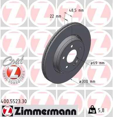 ZIMMERMANN Brake Disc (400.5523.30)