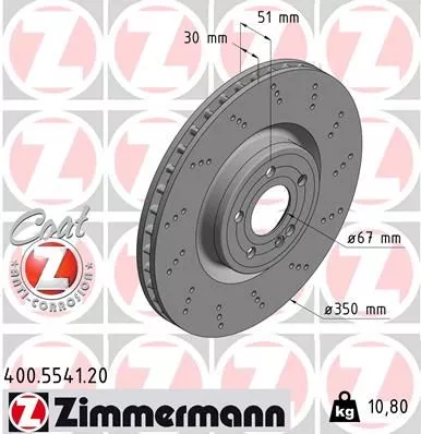 ZIMMERMANN Brake Disc (400.5541.20)