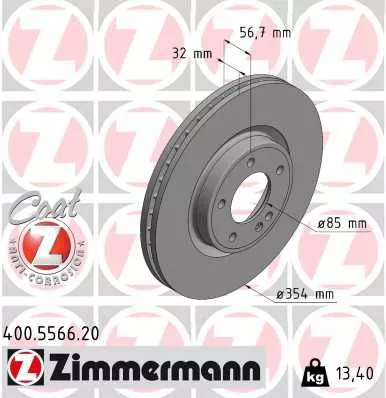 ZIMMERMANN Brake Disc (400.5566.20)